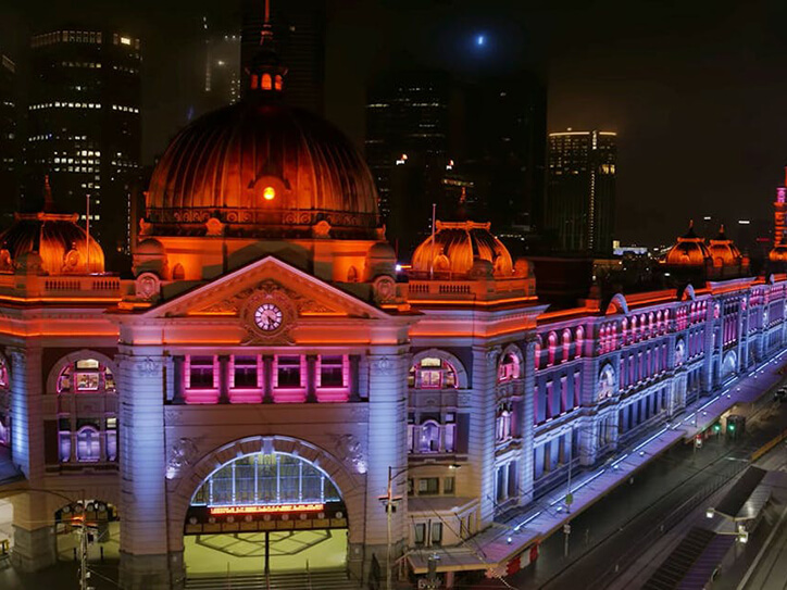 Важная составляющая проекта - архитектурная подсветка зданий