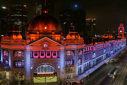 Важная составляющая проекта - архитектурная подсветка зданий