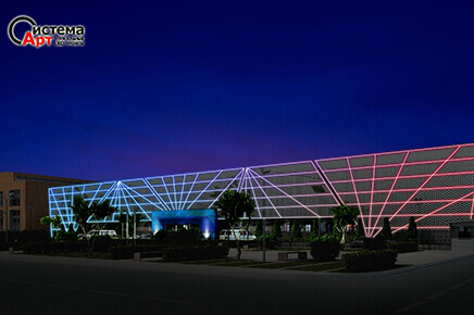 Медиафасад производственного корпуса завода Мазда Соллерс